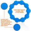 Nuby 100% Silicone Teether Ring, 3 Months + Colors May Vary