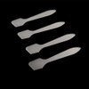 UQUABESO Translucent Frosted Tip Makeup Spatula, Mini Makeup Cosmetic Mask Spoon for Mixing and Sampling, Disposable Facial Cream Mask Stick Beauty DIY Tool (100 Pack)