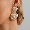 Octwine Vintage Statement Love Earrings Gold Boho Chunky Earrings Dangling for Women Stud Earrings Chandelier Statement Earrings Sparkly Simple Earrings for Women