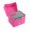 Gamegenic Side Holder 100+ XL Casual Deck Box | Double-Sleeved Card Storage with Flex Card Divider | Premium Card Protector | Cobra Neck Technology | Holds up to 100 Cards | Pink Color | Made