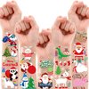 Partywind 90 Styles Christmas Temporary Tattoos for Kids Stocking Stuffers, Cute Christmas Holiday Birthday Party Decorations Supplies Favors, Xmas Toys (5 Sheets)