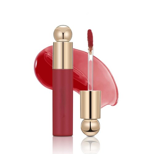 BEAUTY GLAZED 8 Colours Hydrating Plumping Lip Stick Crystal Jelly Moisturizing Lip Tint Stay Base Non-Stick Nourishing Lip Balm Lip Oil Soft and Full Lip Glaze Makeup # 107