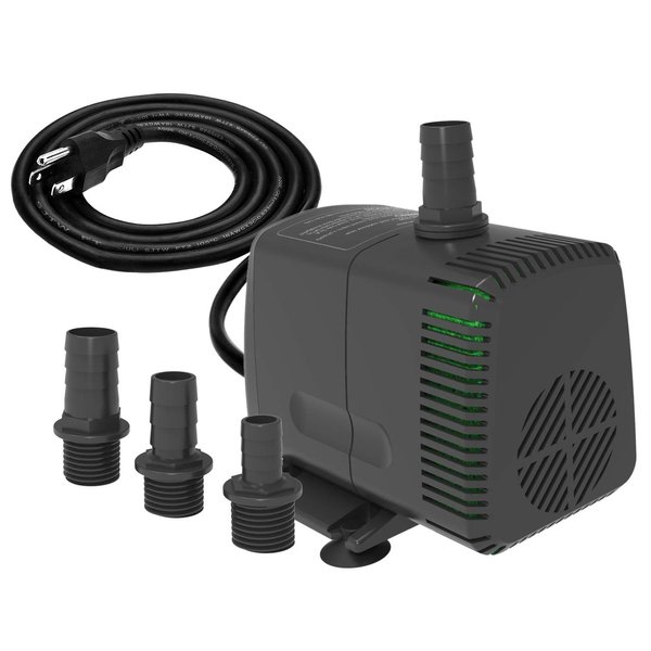 Knifel Submersible Pump 880GPH Ultra Quiet with Dry Burning Protection 10.2ft High Lift for Fountains, Hydroponics, Ponds, Aquariums & More………………