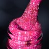 BURANO Reflective Gel Nail Polish, 7.3ml Reflective Diamond Nail Glitter Gel Polish, Sparkly Color Gel Polish Holographic Glitters Shiny Gel Polish UV Lamp Required (Hot Pink SZ9)