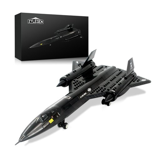 ZYLEGEN Fighter Building Set, Military Fighter Jet Building Block, SR-71 Wars Aircraft Jet Blackbird Building Kit for Children and Adult，Christmas, Holloween, Birthday Gift(183Pcs)