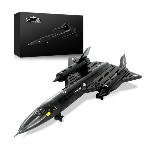 ZYLEGEN Fighter Building Set, Military Fighter Jet Building Block, SR-71 Wars Aircraft Jet Blackbird Building Kit for Children and Adult，Christmas, Holloween, Birthday Gift(183Pcs)
