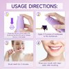 Purple Teeth Whitening - Purple Toothpaste for Teeth Whitening V34 Color Corrector Purple Toothpaste Grape & Mint Flavor for Tooth Stain Removal
