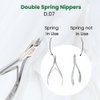 NGHIA Cuticle Nipper - D-07 JAW 14 | Stainless Steel | Durable and Sharp | Ergonomic Design | Grey Plated | Ideal for Salons and Home Use