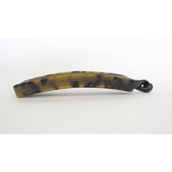 Generic Slim black and brown marbled banana hair claw clip for fine hair