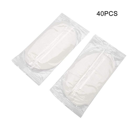 Sweat Pads for Under Breasts, Disposable Underarm Sweat Absorbent Pads Unisex Cotton Armpit Sweat Guard (40PCS)