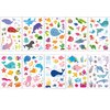 TopFunny Temporary Tattoos for Kids, 160Pcs Cartoon Ocean Animals Fish Tattoos (10 Sheets) Waterproof Cute Fake Tattoo Body Stickers Children Birthday Party Decoration Supplies Gifts Favors Girls Boys