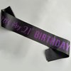 It’s My 21st Birthday Sash,21st Birthday Sash,Glitter Letter 21st Birthday Sash for Girls,Happy 21st Birthday Party Decorations,Black and Purple