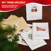 JOYIN 24 PCS Christmas Cards with Envelopes and Stickers, 12 White Different Designs Simplicity Bulk Xmas Greeting Cards 4" x 6" Inches for Wintertime Season, present Giving to Friends and Family