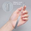 PVBN Make Up Spatula Tool Stainless Steel, Korean Metal Makeup Spatula for Face, Foundation Spatula, Facial Cosmetic Makeup Tool for Professional and Beginner, Mixing Stick Spatula (Silver)