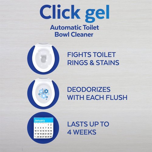 Lysol Click Gel Automatic Toilet Bowl Cleaner, Lavender, 4ct