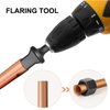 HVAC Copper Tube Flaring Tool 5PC Drill Bit Set, Copper Pipe Expander Bit for Air Conditioner Repairing, Include 3/4 5/8 1/2 3/8 and 1/4, Hex Shank for Impact Drill and Power Drill