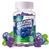 Creatine Monohydrate Gummies Complex 6400mg for Men & Women -Advanced Formula W/L-Taurine + Vitamin B12, Sugar Free Chewable Supplement,90 Blueberry Gummies