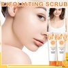 IONSGAKO 2PCS Orange Exfoliating Gel Scrub Natural Moisturizing Orange Exfoliante Facial Peeling Gel for Face Body Skin Deep Cleansing Exfoliating Gel Scrub