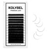 KOLYBEL Classic Lash Extensions 0.03 C CC D DD J B L Curl 8-16mm Mixed Lash Trays Premium Silk Eyelash Extensions Matte Dark Lash Extension for Professional Salon Use (0.03-CC-8-16mm)