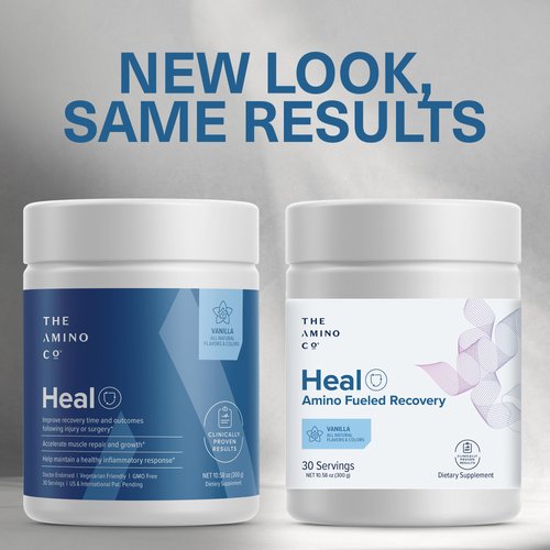 The Amino CO - Heal - Post Workout Recovery Drink with Pure Eaa Amino Acid Formula -Creatine Monohydrate Powder for Efficient Muscle Repair, Vegan, and Keto-Friendly with Vanilla Flavor - 10.58oz.