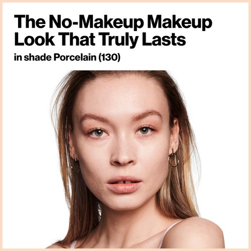 Revlon ColorStay Light Cover Liquid Foundation, Hydrating Longwear Weightless Makeup with SPF 35, Light-Medium Coverage for Blemish, Dark Spots & Uneven Skin Texture, 130 Porcelain, 1 fl. oz.