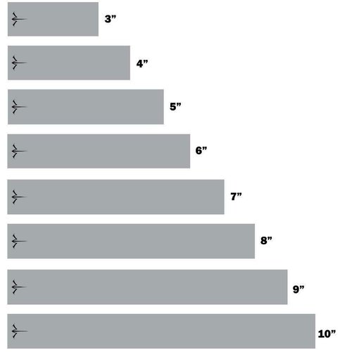 White Water Archery Metallic Silver Icon Logo Arrow Wraps 15 pk Choose Length Width (4.75)
