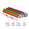 Pinkiou Hair Curlers Rollers Flexi Rods 42 Pack Twist-flex Rods 7 Sizes Flex Rods for Hair with Bag Flexi Hair Roller Set Hair Foam Curler