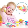 40 Pieces Play Dough Tools and Cutters Play Dough Set Accessories Various Plastic Colorful Molds and Shapes, Party Pack Playset for Air Dry Clay and Dough
