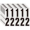 4 inch Adhesive Numbers for Mailbox, House Numbers, Reflective Number Sticker, Mailbox Decals, Address Number, Trash Cans Decal, for Outside (Black/White)