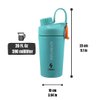 Ozizo Stainless Steel Shaker Bottle, 20 oz Gym Bottle, Shaker cup for protein mixes with Wire Whisk Ball Spring Mixer
