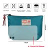 Rough Enough Travel Cord Organizer Bag for Electronics Tech Organizer Travel Case Small travel Makeup Bag for Purse Insert with Zipper Blue