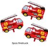 Dulousia Fire Truck Party Supplies - Fireman Happy Birthday Banner, Paper Pom Pom Tissue Tassels, Firefighter Birthday Balloon, Fire Truck Birthday Party Decorations