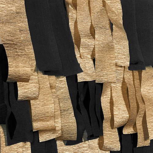 PartyWoo Crepe Paper Streamers 4 Rolls 328ft, Pack of Black and Gold Crepe Paper for Party Decorations, Wedding Decorations, Birthday Decorations, New Years Eve Decorations (1.8 Inch x 82 Ft/Roll)
