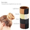 LIDESHUE 4 Pcs Hair Bun Maker, Hair Bun Maker For Women, Bun Donuts For Hair,Ballet Bun Maker-Easy Bun Hair Tool-Shaper Bun Hair Tool (Blonde)