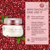 The Face Shop Pomegranate & Collagen Volume Lifting Eye Cream | Ultra-Light Eye Cream for Eye Skin Lifting, Firming & Brightening | Reduce Dark Circles | Deep Hydrating Under Eye Area, 1.69 Fl Oz