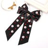 Boderier Baseball Bows for Women Girls Long Tail Satin Ribbon Bow Barrette Hair Clip Game Day Baseball Sports Fan Hair Accessories for Women Favor Gifts