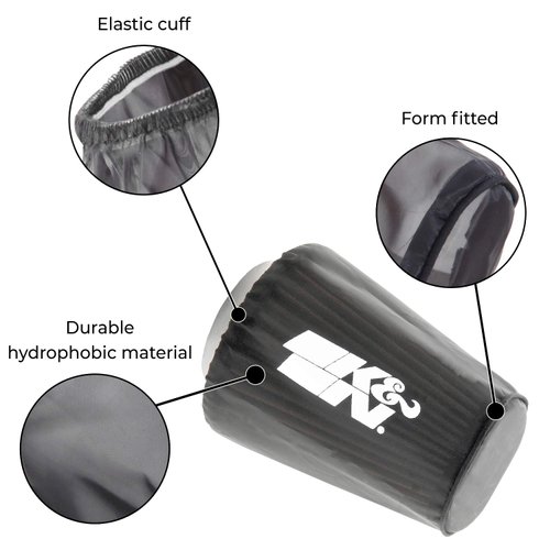 K&N RF-1041DK Black Drycharger Filter Wrap - For Your K&N RF-1041 Filter