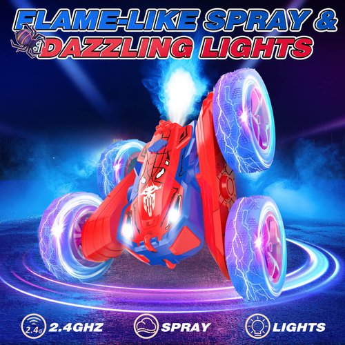 Dolanus Remote Control Car, Spider RC Cars for 3 4 5 6 7 8 10 12 Year Old Boys, Toys for Ages 8-13, Toys Boys 3-5, Gifts for Boys Kids Toddlers Birthday