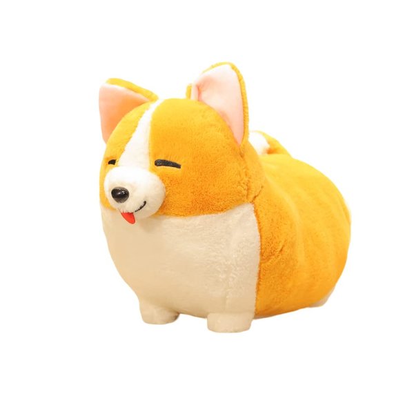 XZJMY Dog Plush Pillow, 15 inch Corgi Dog Plush Pillow Stuffed Animals Doll Toy Stuffed Animal for Girl and Boy Best Gifts (Corgi-A)