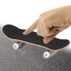 TOPINCN Mini Finger Skateboard, Fingerboard, Finger Skateboards, Wooden Finger Board Sport Training Props in Light Brown with Ball Bearings Wheels Alloy Fingerboards