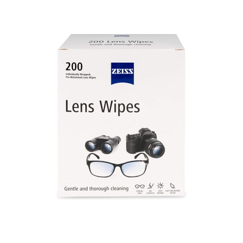 Zeiss Pre-Moistened Lens Cleaning Wipes, 6 x 5-Inches, 200 Count (Pack of 1)