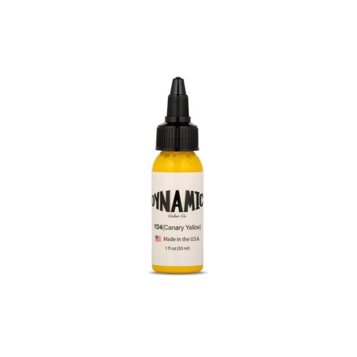 Dynamic Tattoo Ink Color Canary Yellow 1oz