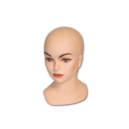 12" Caucasian Manikin Head & Suction Cup Stand