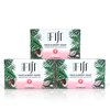 Coco Fiji Soap Bar for Face and Body Infused With Organic Coconut Oil, Tuberose, Essential Oil, Natural Soap for Moisturizing & Pore Purifying Skin, 7 oz,Pack of 3