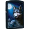 Zippo Lighter- Wolf and Moon Night Black Matte Windproof Lighter #Z432