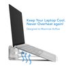 Mount-It! Vertical Laptop Stand - Aluminum Vertical Laptop Holder | 2 in 1 Laptop Riser for Desk | Vertical MacBook Stand for MacBook Air, MacBook Pro