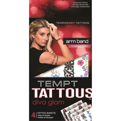 Tempt Tattous Temporary Tattoos, Arm Band, 3 Ounce