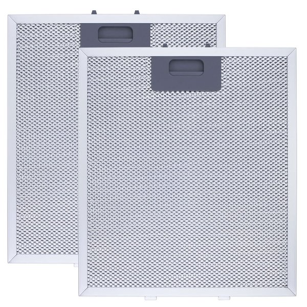 Upgraded W10169961A Range Hood Filter Replacement, Fits Whirlpool, Ikea, Kitchen Aid, Jenn Air, Aluminum Mesh Hood Grease Filter 10.5x12Inch, HR Huare Technology Aluminum Range Hood Vent Filters,2PCS