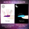 MSRUIOO Glow in the Dark Gel Nail Polish Set, Color Changing Gel Nail Polish, Mood Temperature Color Change Glitter Gel Polish, Luminous Cat Eye Gel Nail Polish for Nail Art Manicure DIY at Home