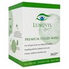 Lumivis Eyelid & Eyelash Wipes with Tea Tree Oil 72 Pcs - Daily Eye Cleanser for Blepharitis, Itchy, Stye Eyes - Individually Wrapped, Natural Makeup Remover